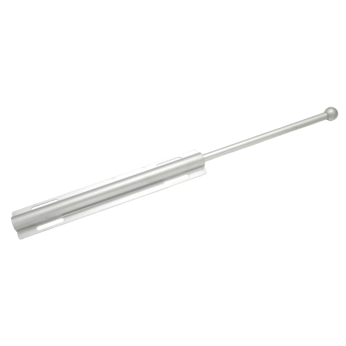 Satin chrome valet rod