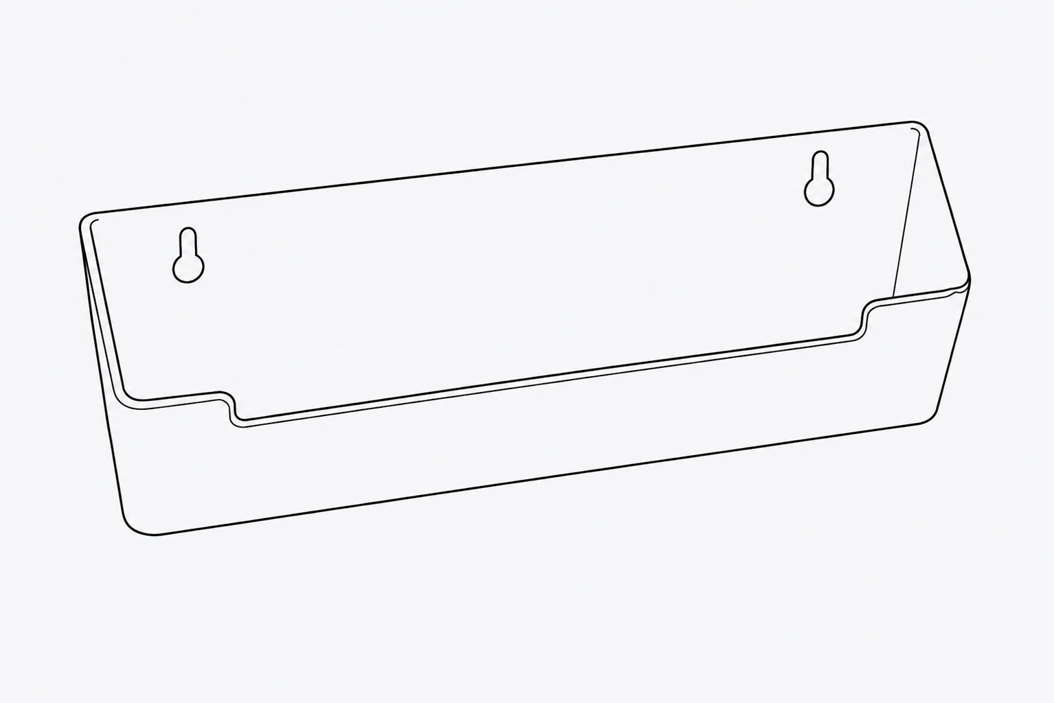142-W sink front tray